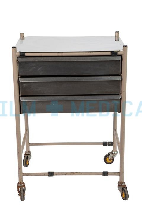 Trolley Rectangular with 3 Drawers